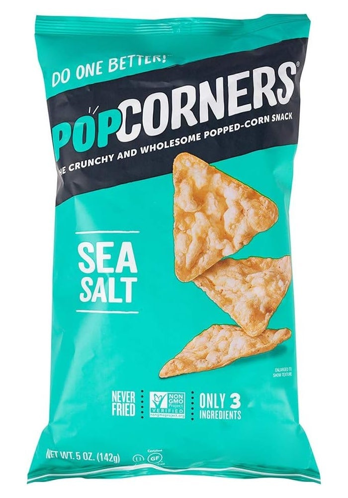 POPCORNERS Sea Salt Popped-Corn Snack, 142g - Image 1
